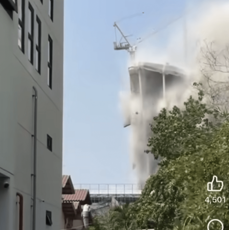 曼谷倒塌审计署在建大楼